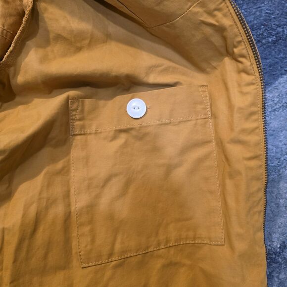 Vintage Gap Jacket Mens Small Yellow 1990s Zip Up - Picture 9 of 9